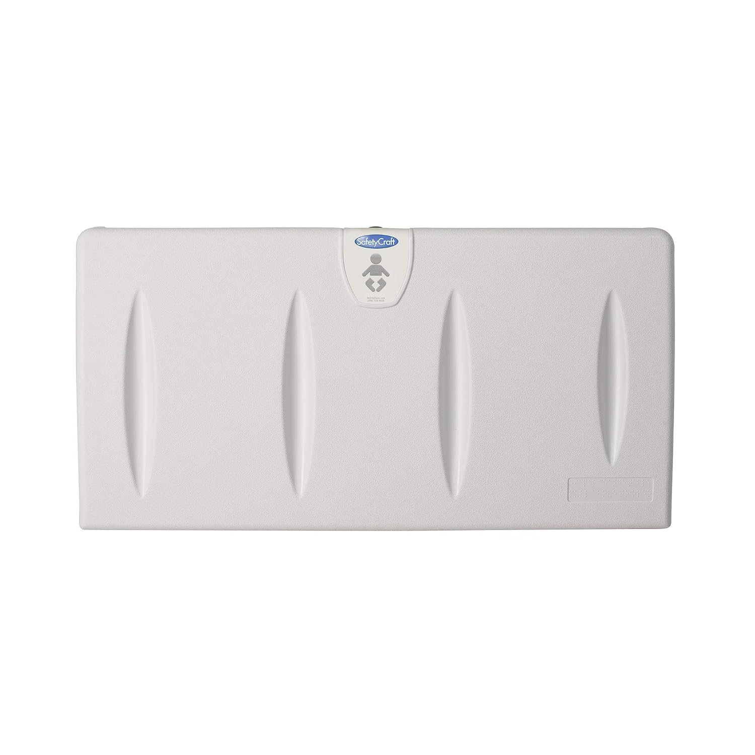 SafetyCraft Horizontal Wall-Mounted Baby Diaper Changing Station - Easy to Clean