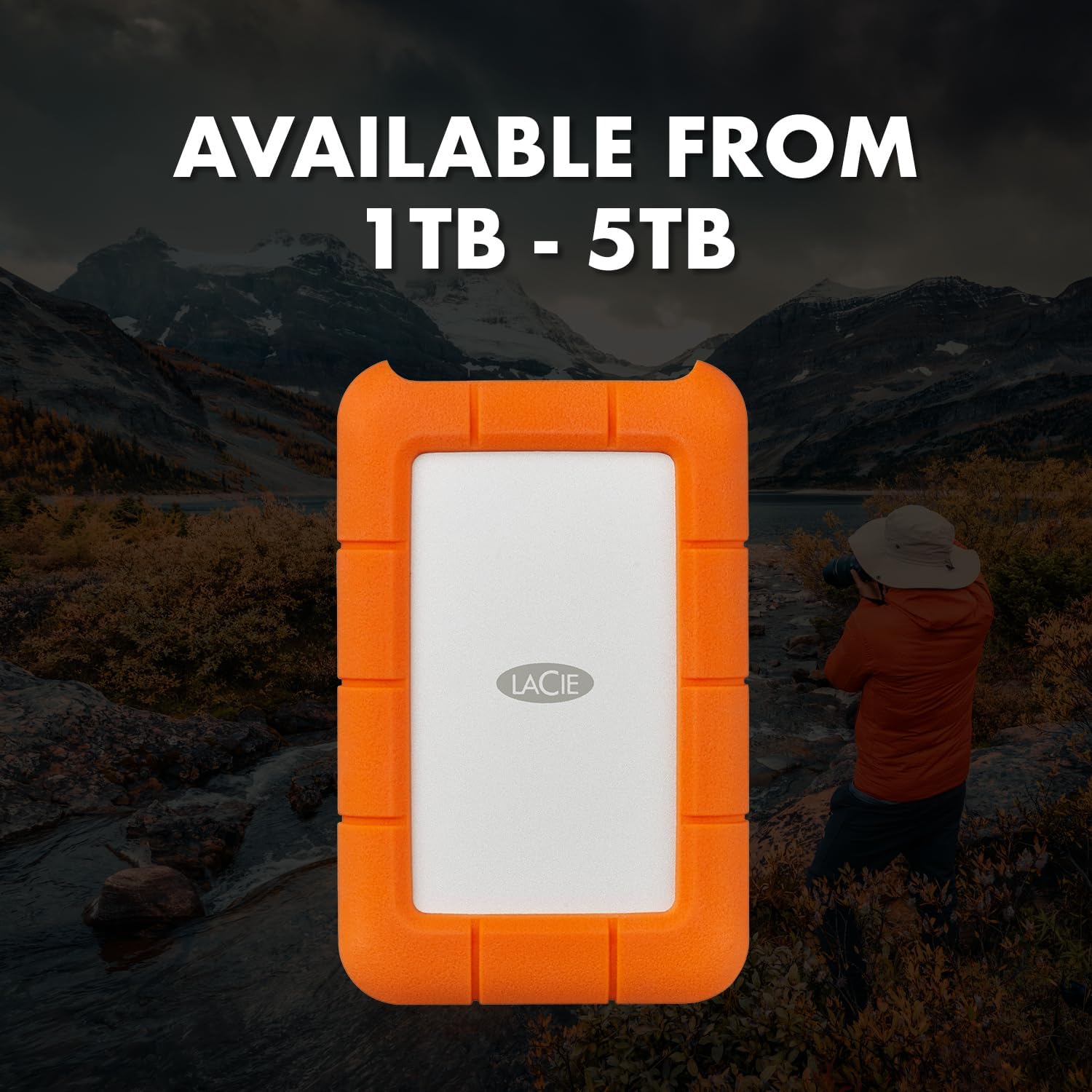Seagate Rugged STFR5000800 5 TB External Hard Drive, Portable | Up to 130MB/s, 130MB/s, 5TB storage