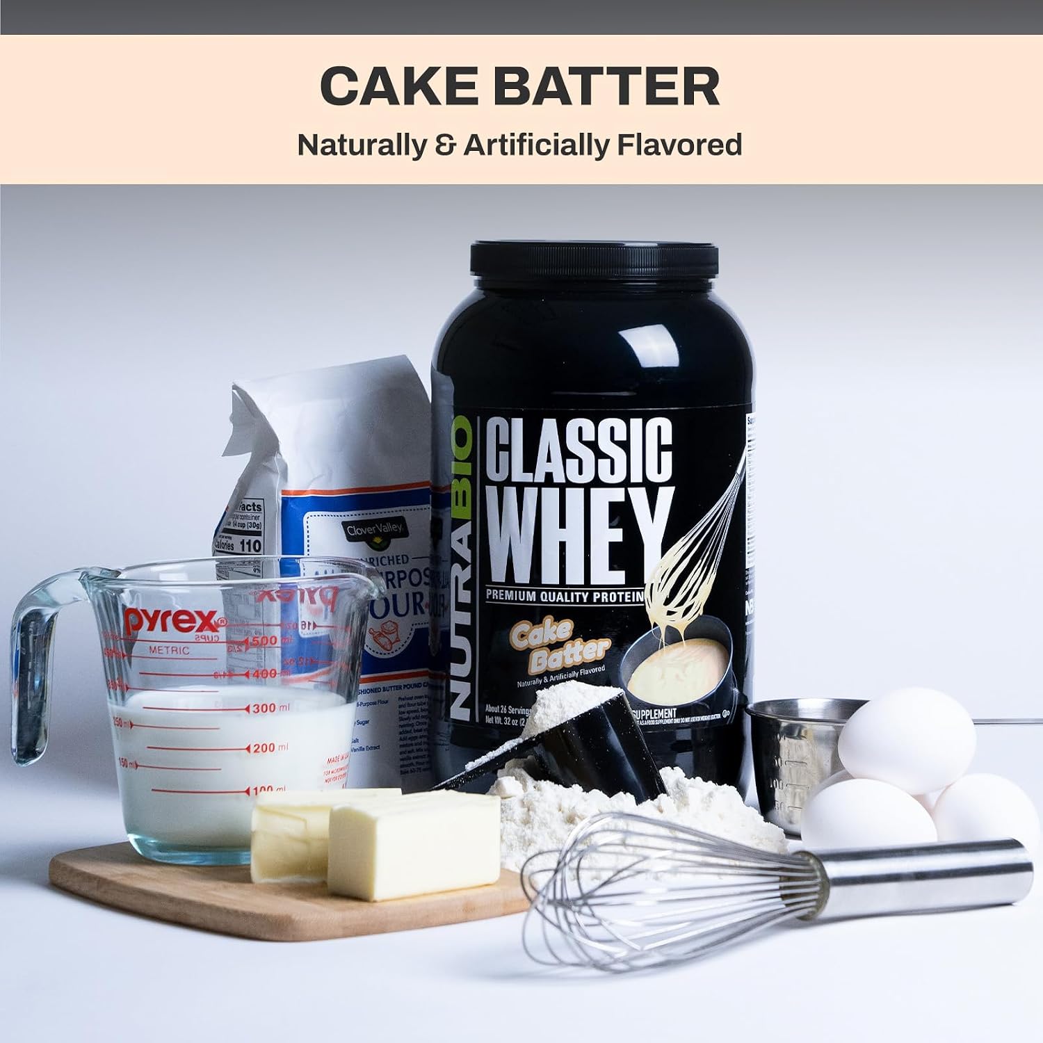 NutraBio Classic Whey Protein Powder- 25G of Protein Per Scoop - No Fillers, Artificial Colors, Preservatives - Chocolate Milkshake, 2 Pounds