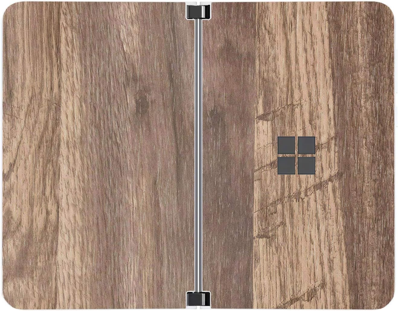 SopiGuard Sticker for Surface Duo Phone Edge-to-Edge Precision Vinyl Skin Wrap (Leather Textured)
