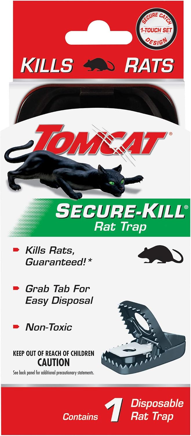Tomcat Tunnel Trapping System | Rat & Mice Traps - 1 Tunnel Station and 2 Reusable Snap Traps