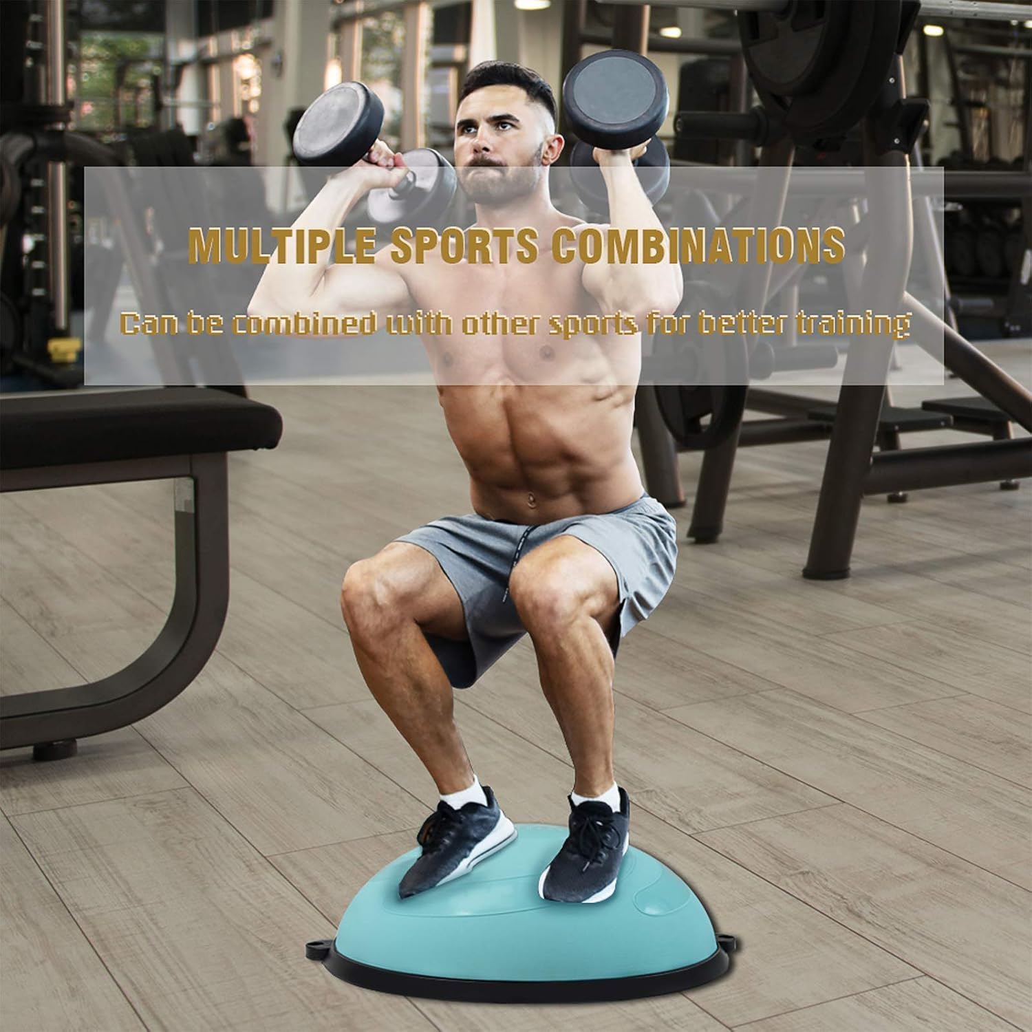 JX FITNESS 58cm Balance Half Ball Trainer