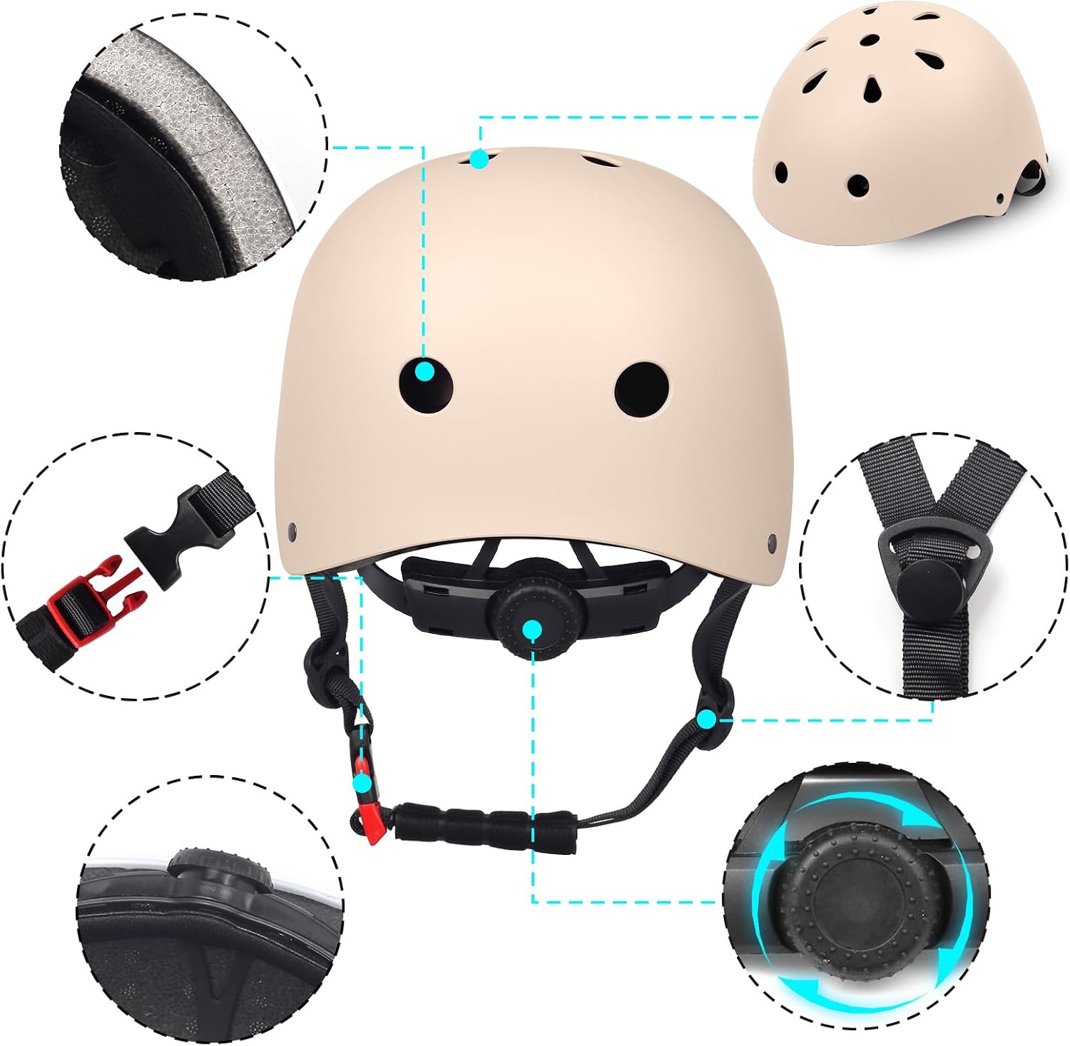 Kids Toddler Bike Helmet,2 Sizes for Youth Child Boys Girls