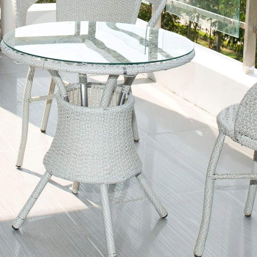 24 inch Round Glass Table Top - Tempered - 3/8" Thick Glass Surface, Safe Pencil Edge, Multipurpose for Dining Table, Patio, Coffee and End Table
