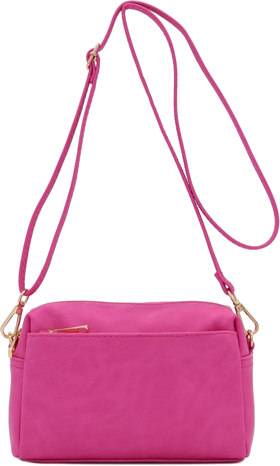 Triple Zip Small Crossbody Bag