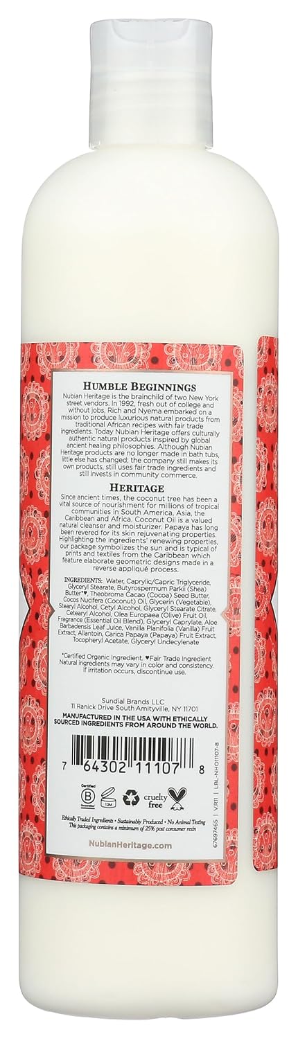 Nubian Heritage Lotion, Raw Shea and Myrrh, 13 Fluid Ounce