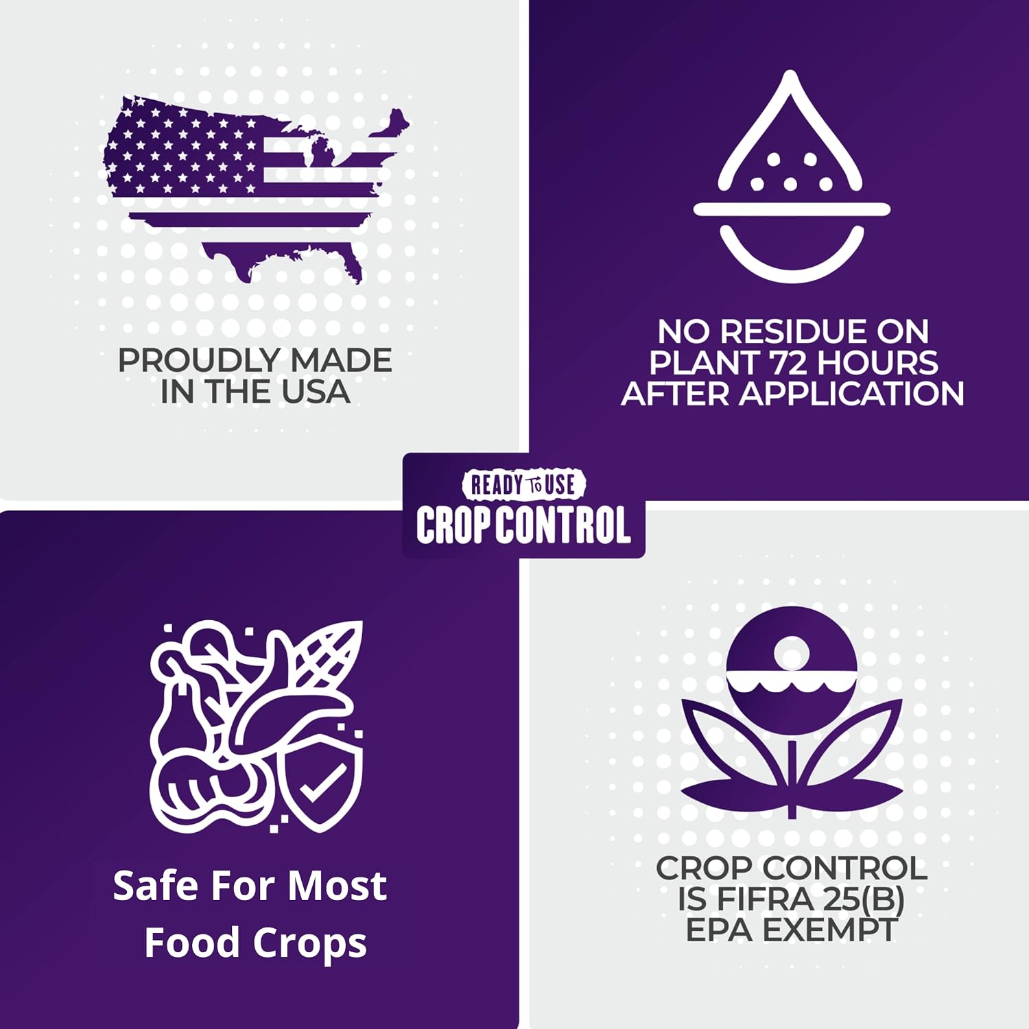 Trifecta Crop Control Super Concentrate | 4 oz | All-in-One Pesticide, Fungicide, Miticide And Insecticide | For Spider Mites, Mildew, Mold And Botrytis