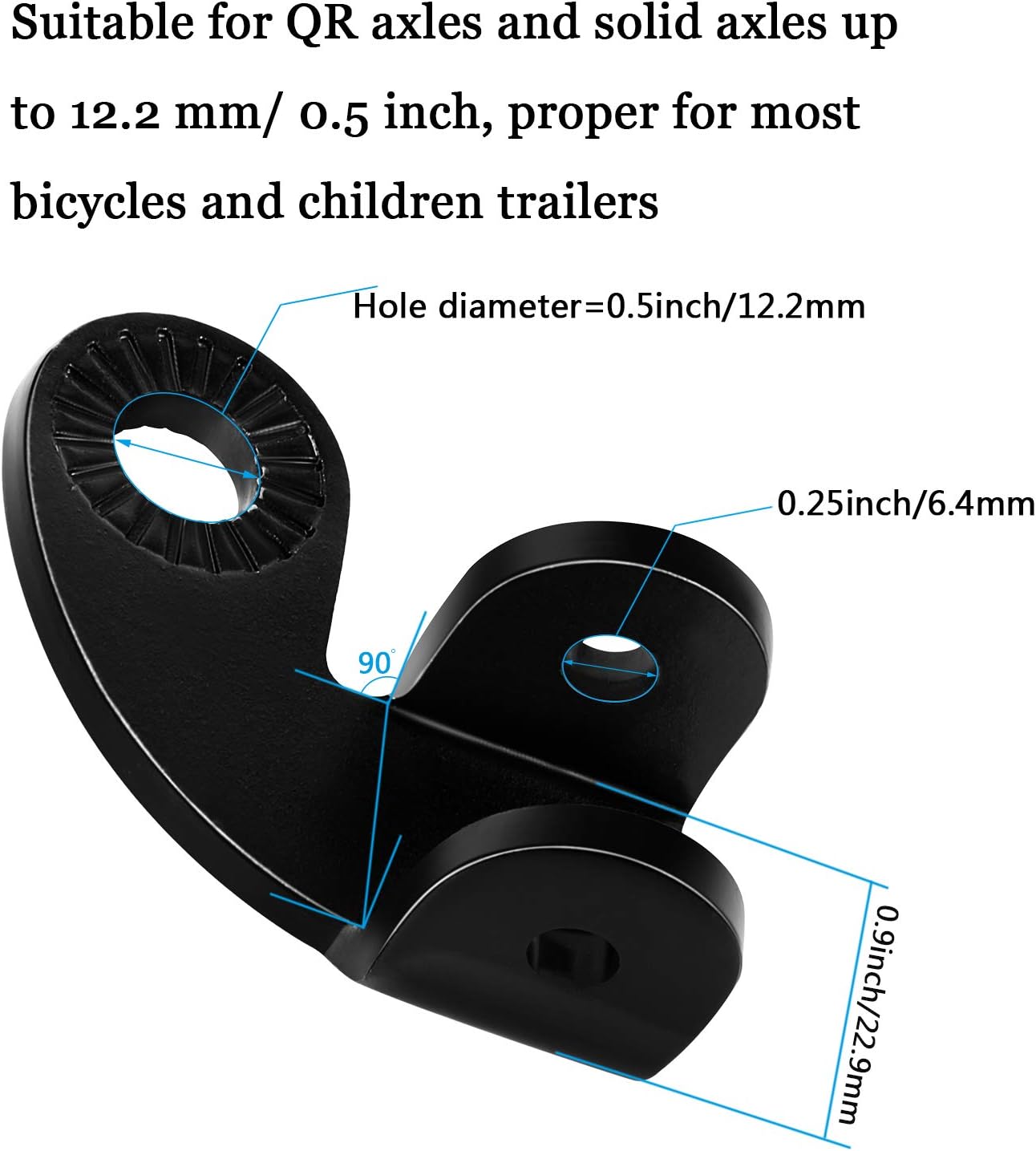 Boao Bike Trailer Hitch Adapter Trailer Connector