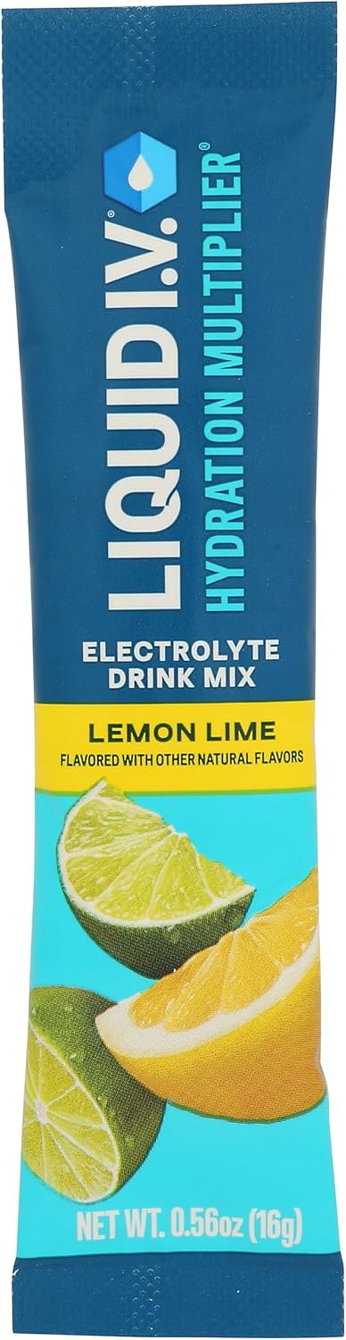 Liquid IV, Lemon Lime Hydration Drink Mix, 0.6 Ounce