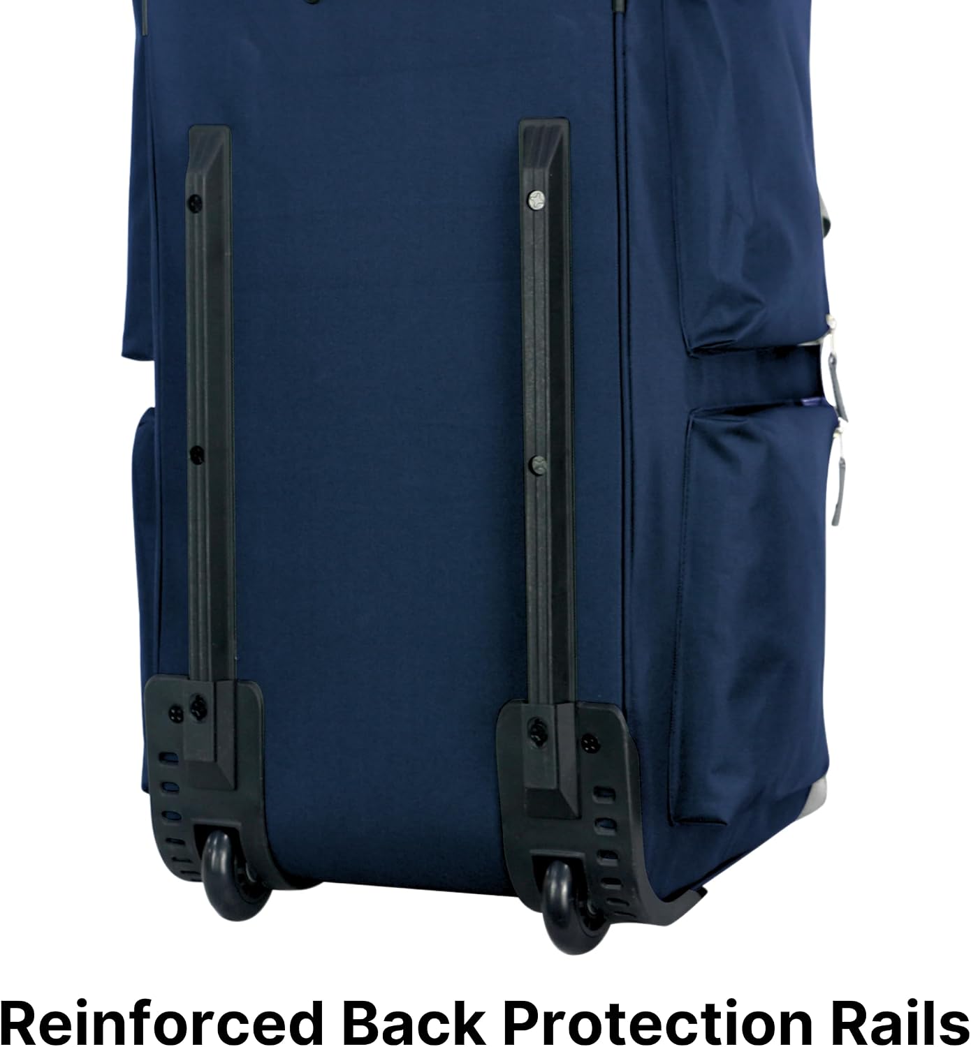 Olympia U.S.A. 33 inch Jumbo Size 8 Pockets Wheeled Rolling Duffel Bag Water Resistant Luggage Lightweight Travel Suitcase with Retractable Handle