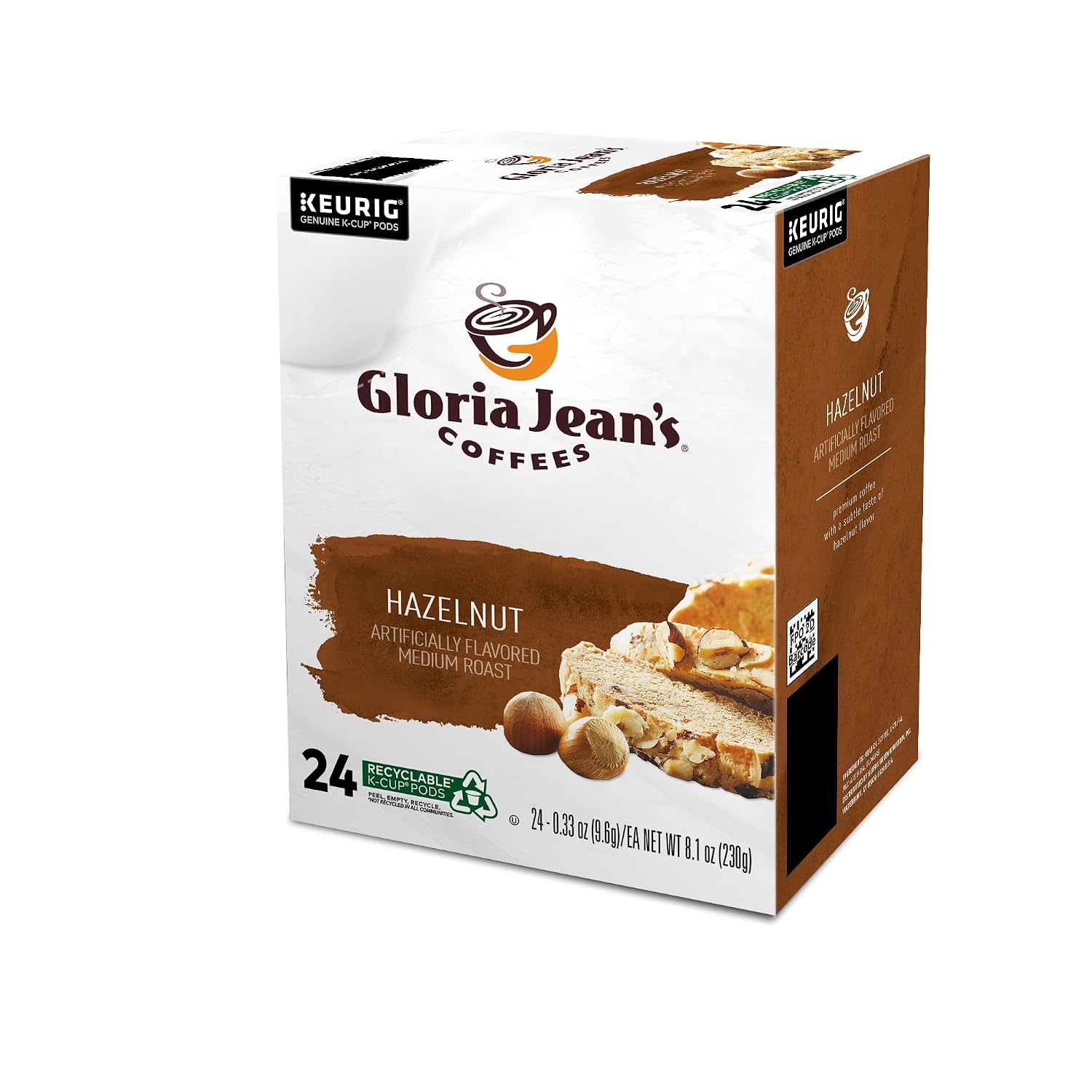 Gloria Jean's Coffees Butter Toffee, Single-Serve Keurig K-Cup Pods, Flavored Medium Roast Coffee, 96 Count