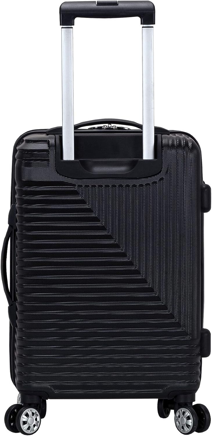 Rockland Star Trail Hardside 2 Piece Expandable Spinner Wheel Luggage Set, (20"/24"/28"), Champagne