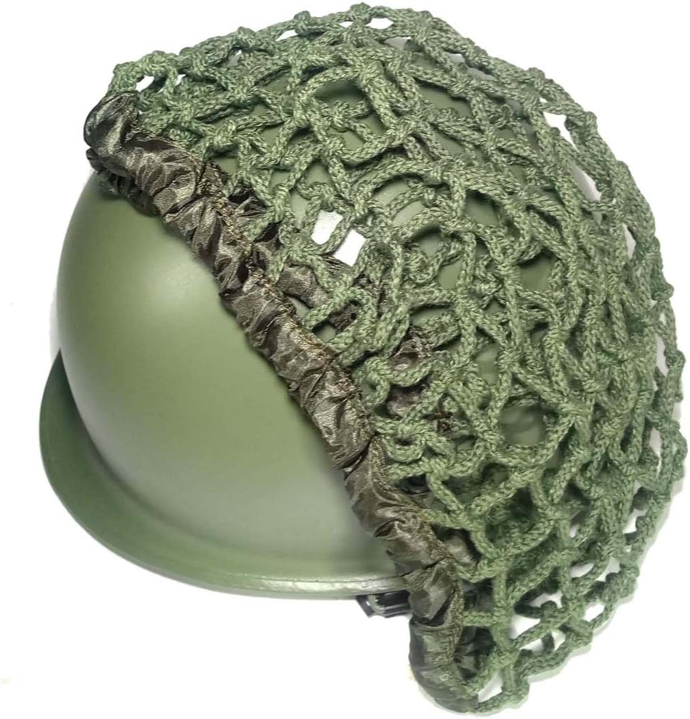 Field Green Helmet Net Cover Heavy Duty Green Tactical Helmet Webbing Cover WWII WW2 US Soldier M1