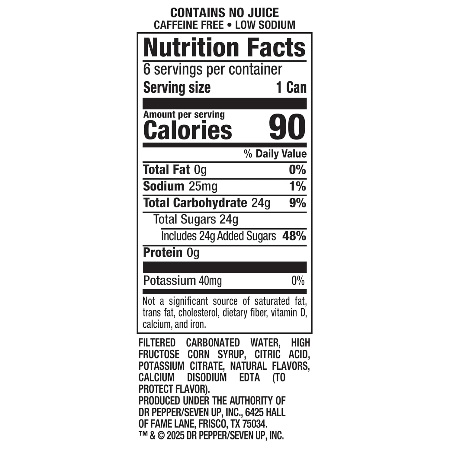 7UP Lemon Lime Soda, Naturally Flavored and Caffeine Free, 2 Liter Bottle