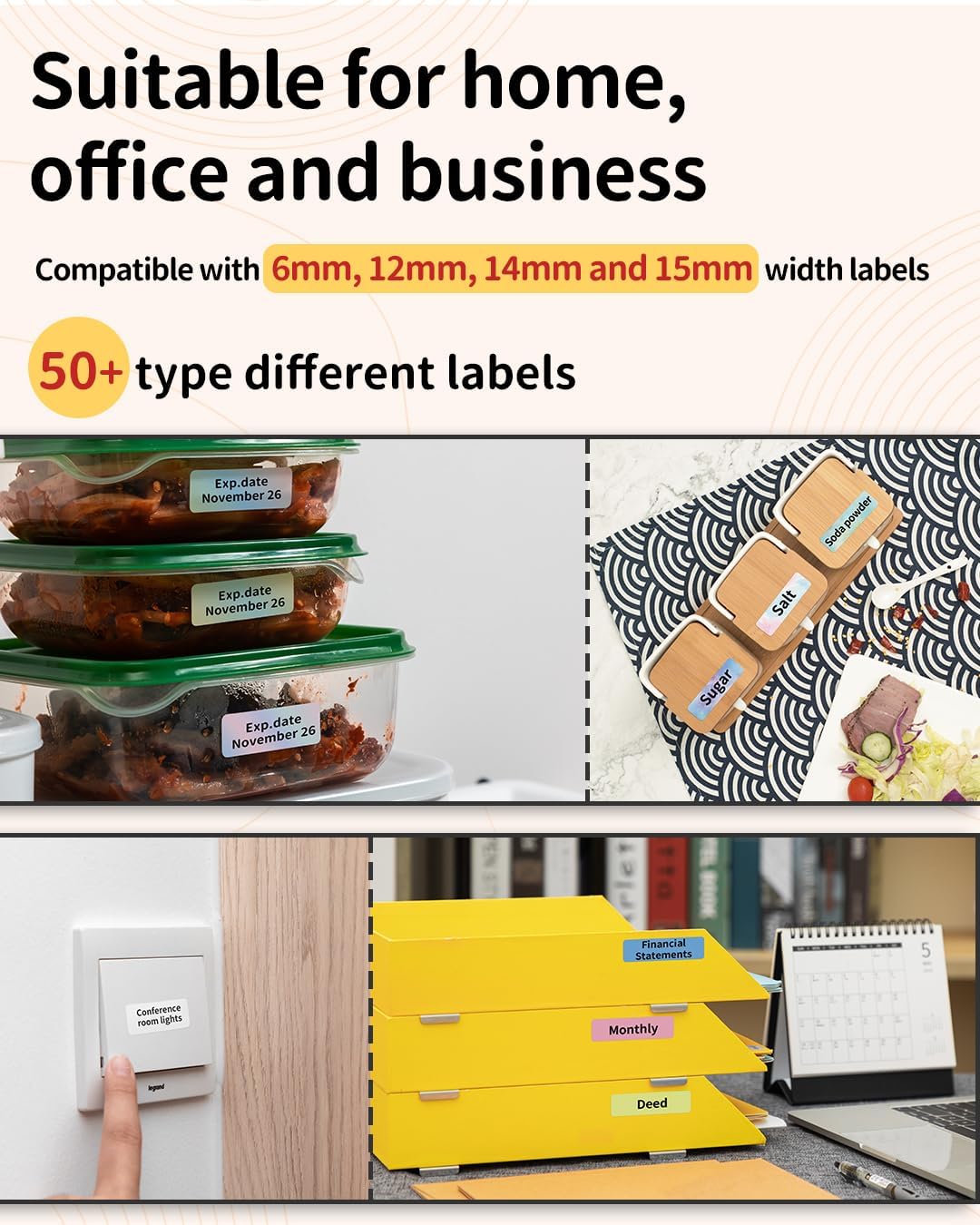 Phomemo Label Maker, D30 Bluetooth Mini Label Maker Machine with Tape