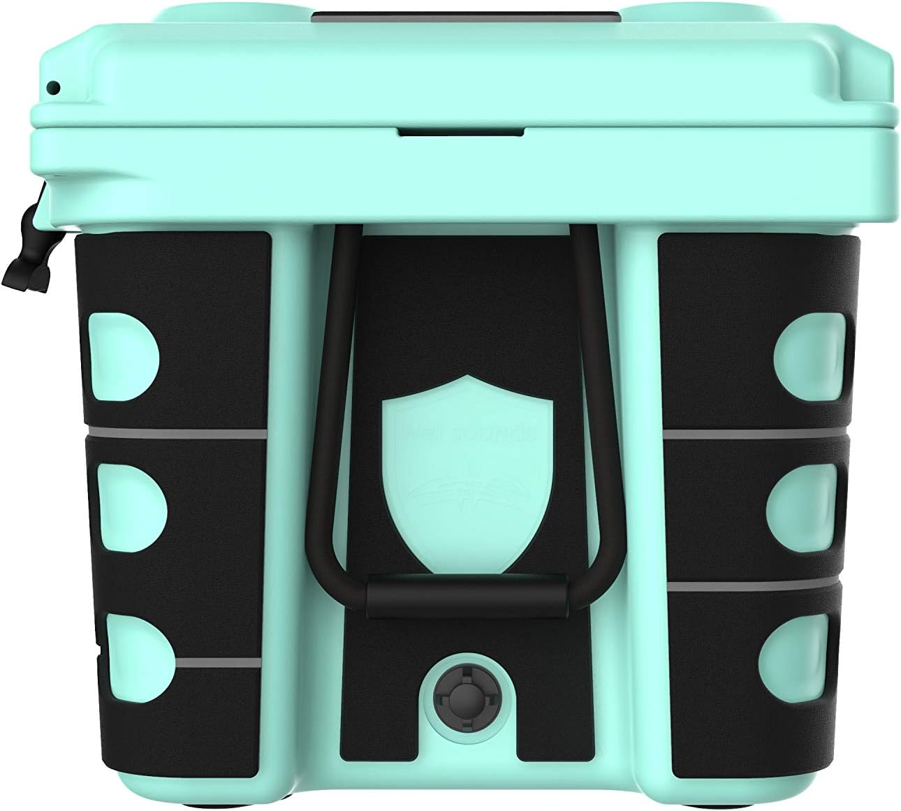 Wet Sounds Stealth SHIVR-55-SFM Seafoam Audio Cooler Speaker Bundle | Seafoam high-output audio cooler speaker system with full Gator Step kit in