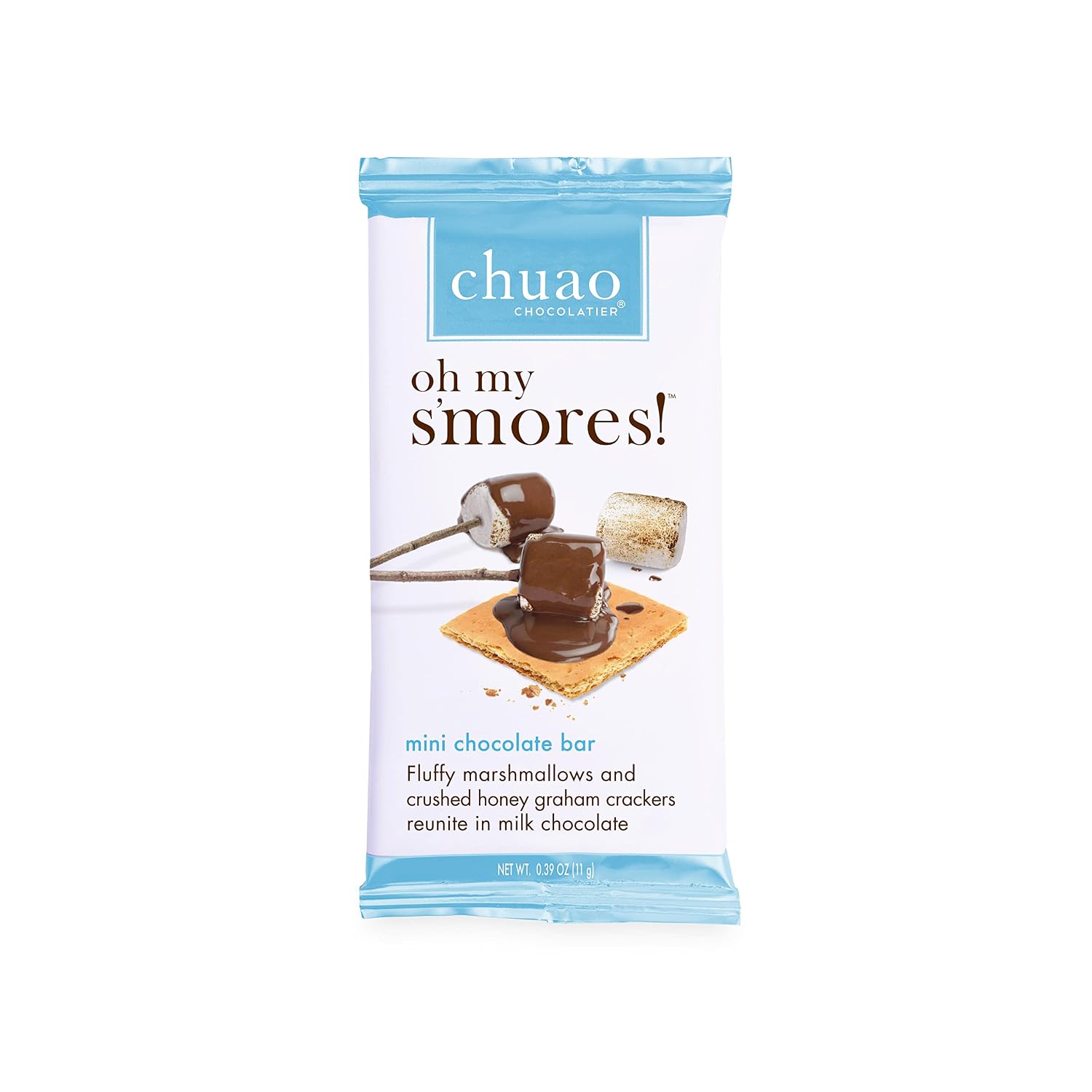 Chuao Chocolatier Sweet & Salty Milk Chocolate Mini Bars | Gourmet Sea Salt European No Preservatives | For Gift Baskets, Gifts for Women, Men | 100 Pack