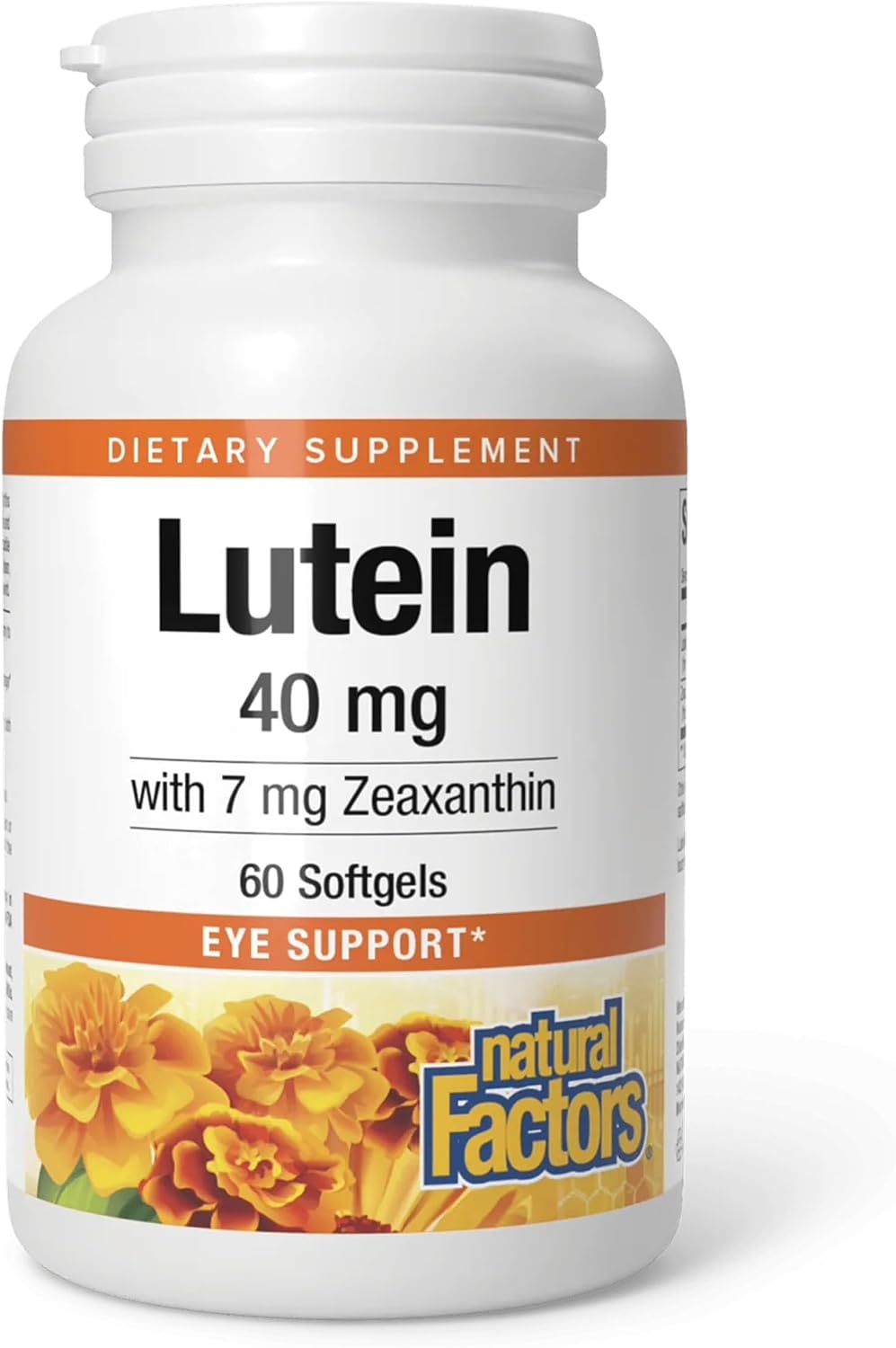 Natural Factors, Lutein 40 mg, Antioxidant Support for Healthy Eyes and Skin with Zeaxanthin, 60 Softgels