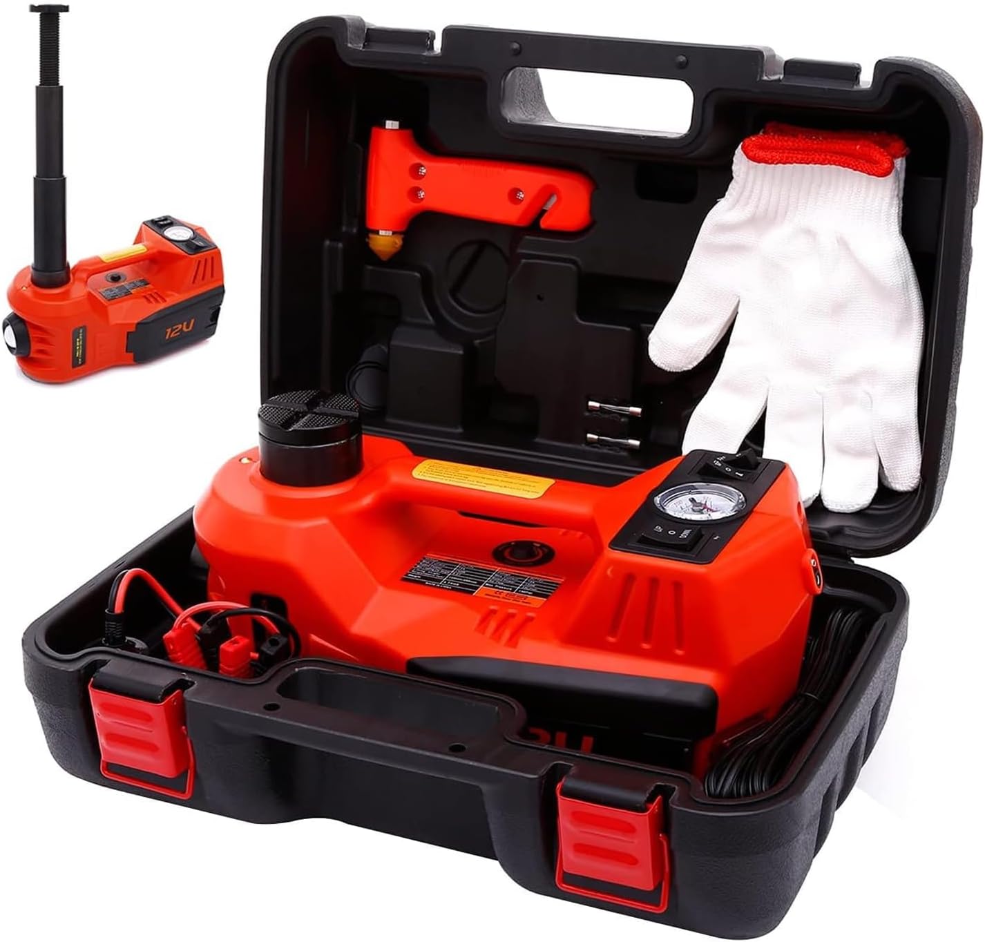 ROGTZ Electric Car Jack Hydraulic Kit 5T Impact Wrench Tire Inflator Pump