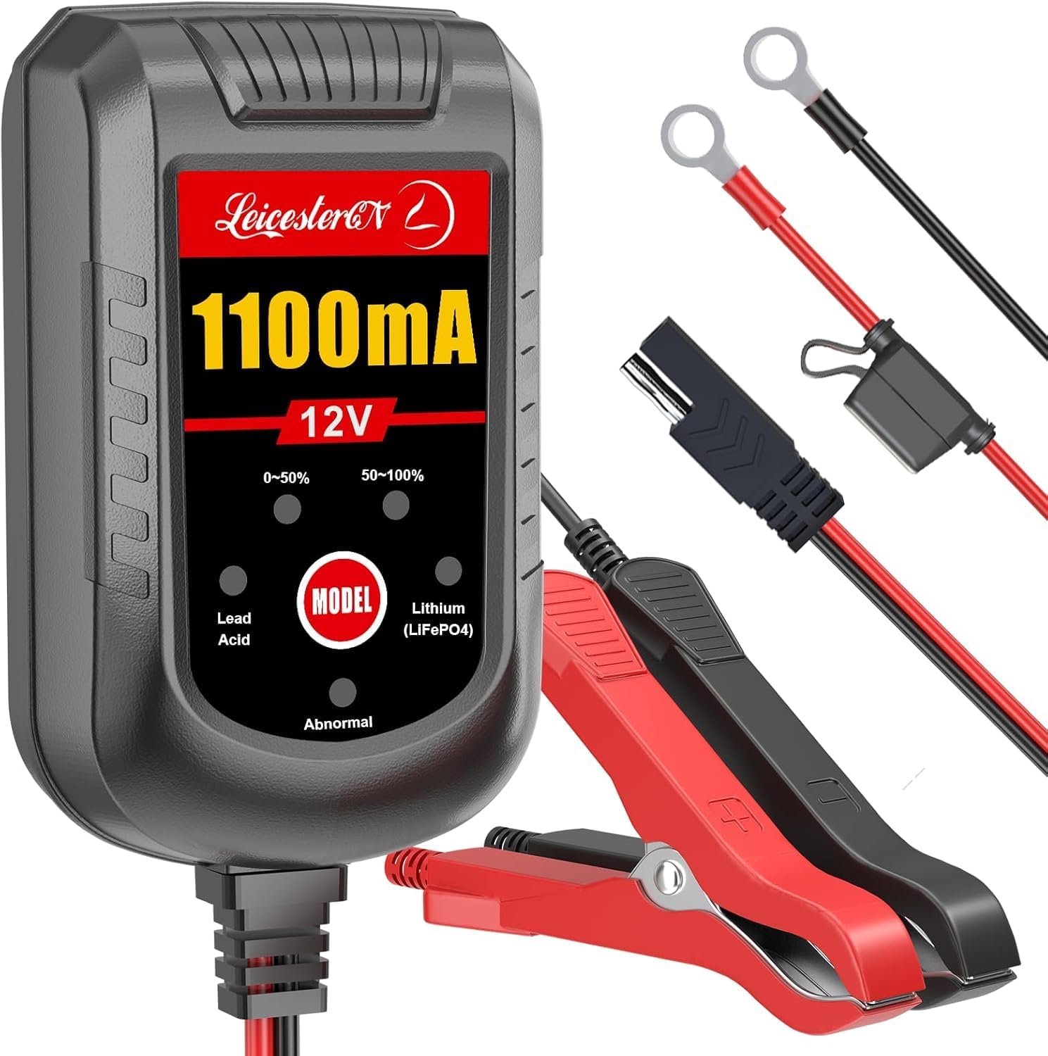2A Battery Maintainer & Trickle Charger, 6V 12V Smart Float Charger with Pulse Repair Mode, 10FT Extra Long for Motorcycle, Automotive Car, Lawn Mower, Marine Boat, ATV, SLA, AGM, Gel, LiFePO4