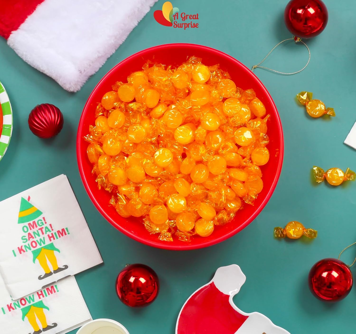 Butterscotch Hard Candy 4 lb Bulk Individually Wrapped | Classic Discs Treats Butterscotch Candy Discs Buttons Classic Creamy & Old Fashioned