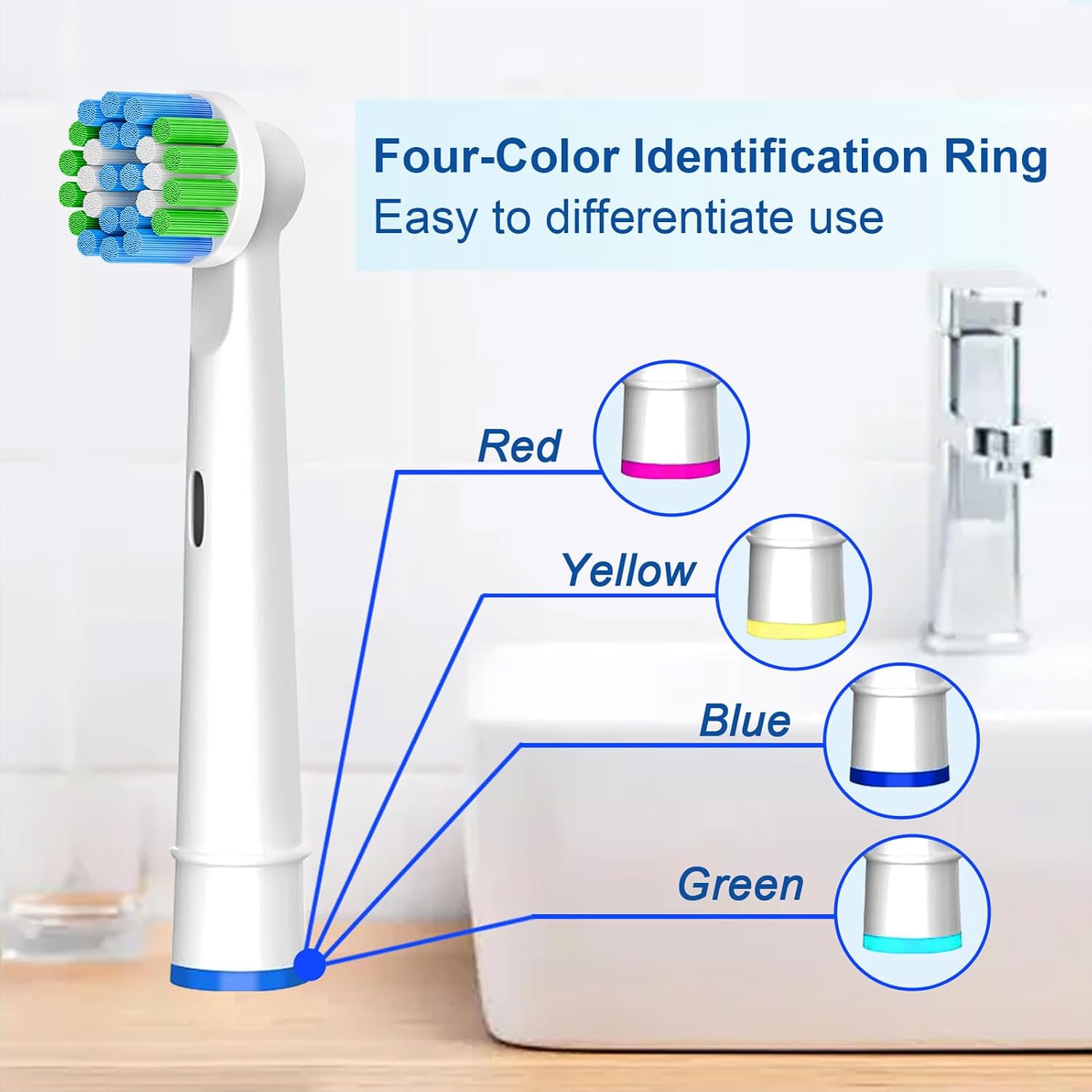 Replacement Toothbrush Heads Compatible with Braun Oral B