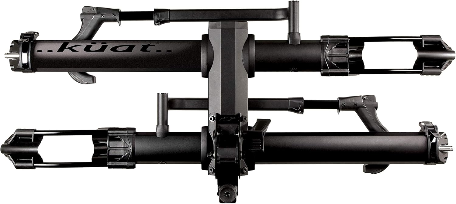 Kuat NV Base 2.0 Hitch-Mounted 2-Bike Rack | Mountain, Road, Gravel Bike, or E-Bike Compatible, No-Tool Install, Pivot System, All-Metal Robust Construction