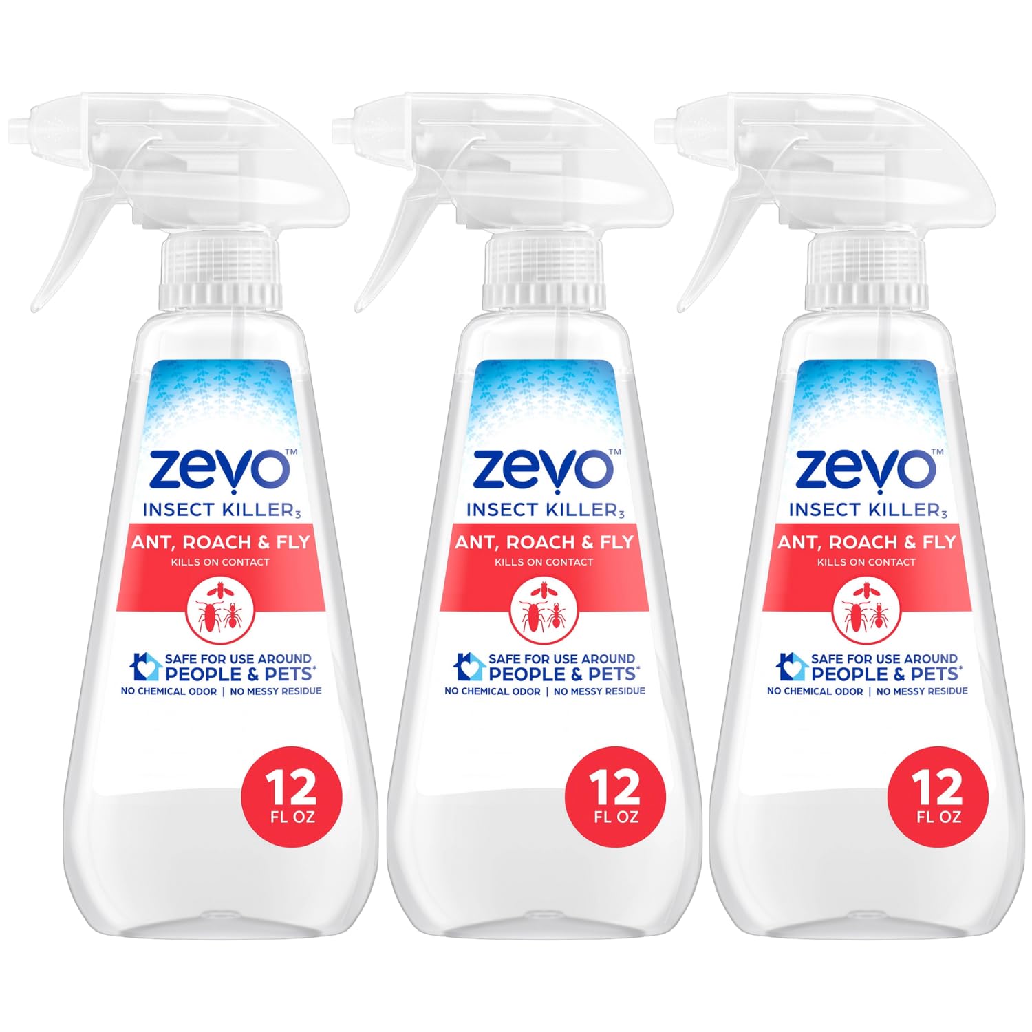 Zevo Flying Insect Bug Aerosol Spray, Kills Flies & Fruit Flies, 2 Bottles