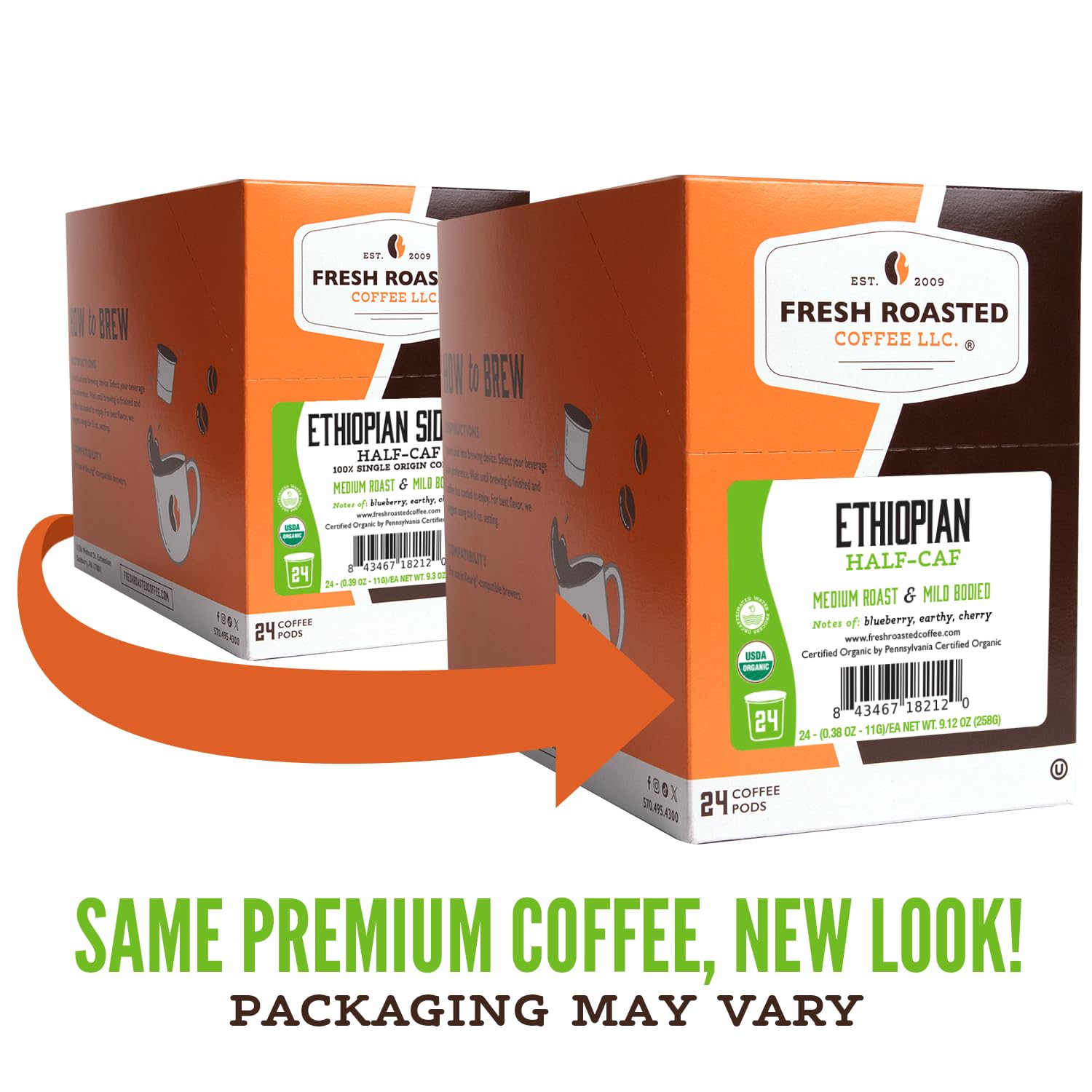 Fresh Roasted Coffee, 100% Colombian K-Cup Pods for Keurig Brewers, Medium Roast, Kosher, 96 Count Loose Pack