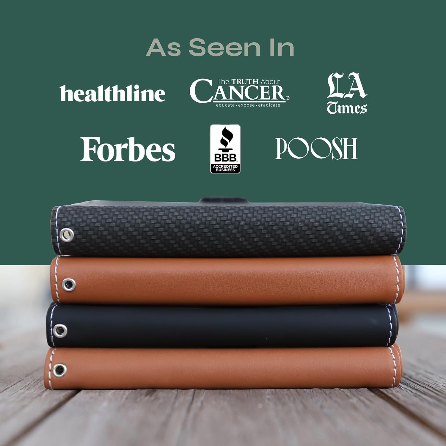 SafeSleeve EMF Blocking Wallet Case for iPhone 6/7/8, Black | EMF Blocker, Card Data Protection, Magnetic Closure, Leather Folio Protection for Daily Use