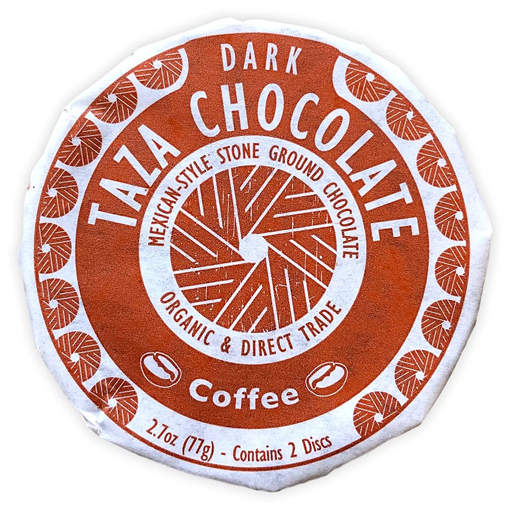 Taza Chocolate Organic Mexicano Disc Stone Ground, Variety Pack, 1.35 Ounce (8 Count), Vegan | Vegan, Dairy Free, Gluten Free, Organic Stone Ground Dark Chocolate Disc, 1.35 Ounce
