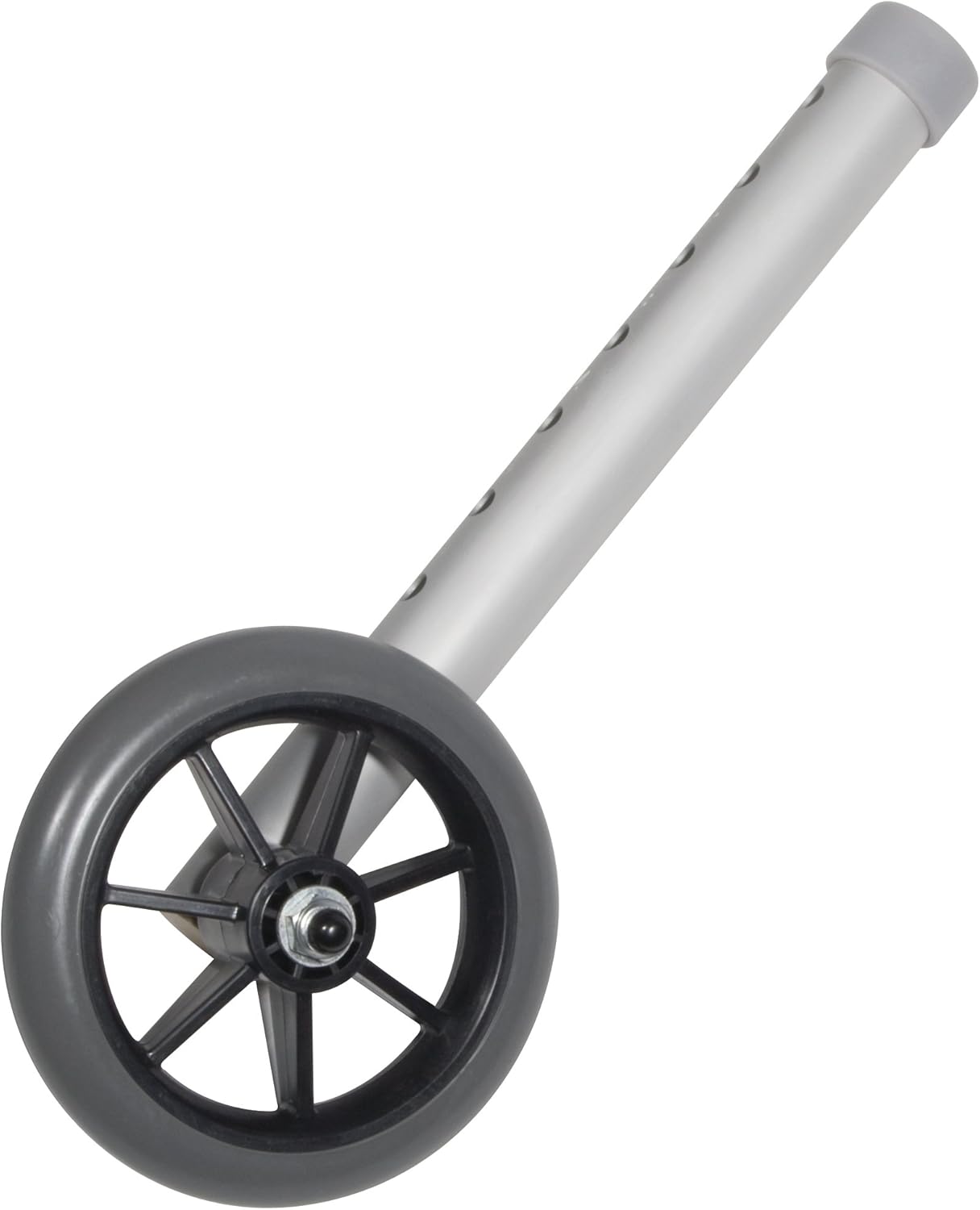 Drive Medical 10109 Rear Glide Walker Wheels, Gray, Replacement | Rear Glide Walker Wheels Provide Smooth, Controlled Movement for Everyday Walker Use