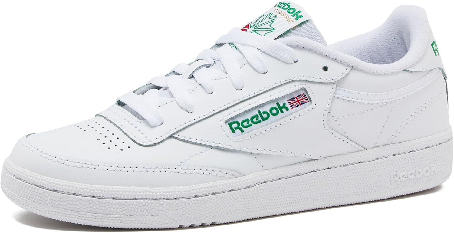 Reebok Club C 85 Mens Tennis Shoes, Casual Fashion White Sneakers for Men