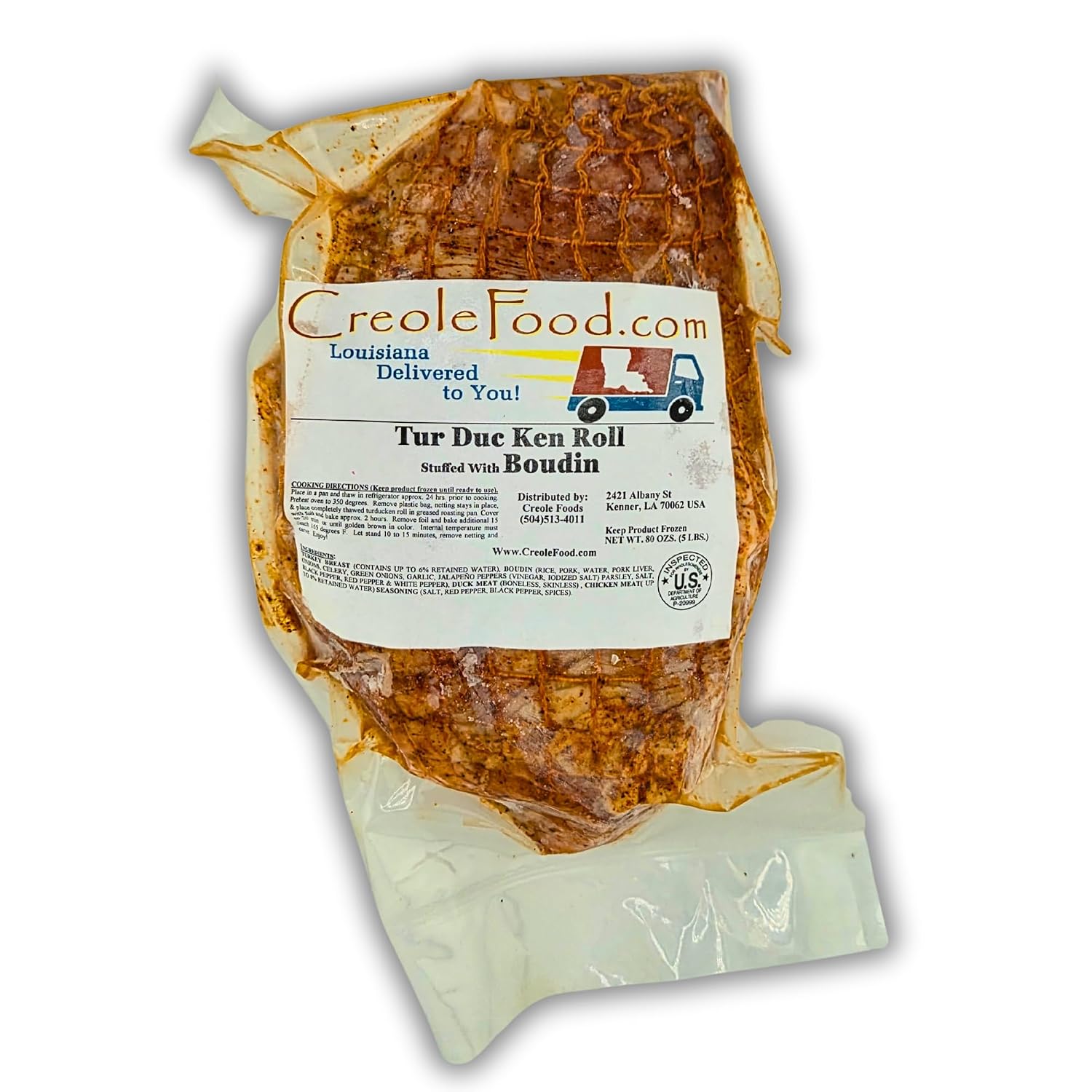 Creole Food Turducken (Seafood Jambalaya Stuffing