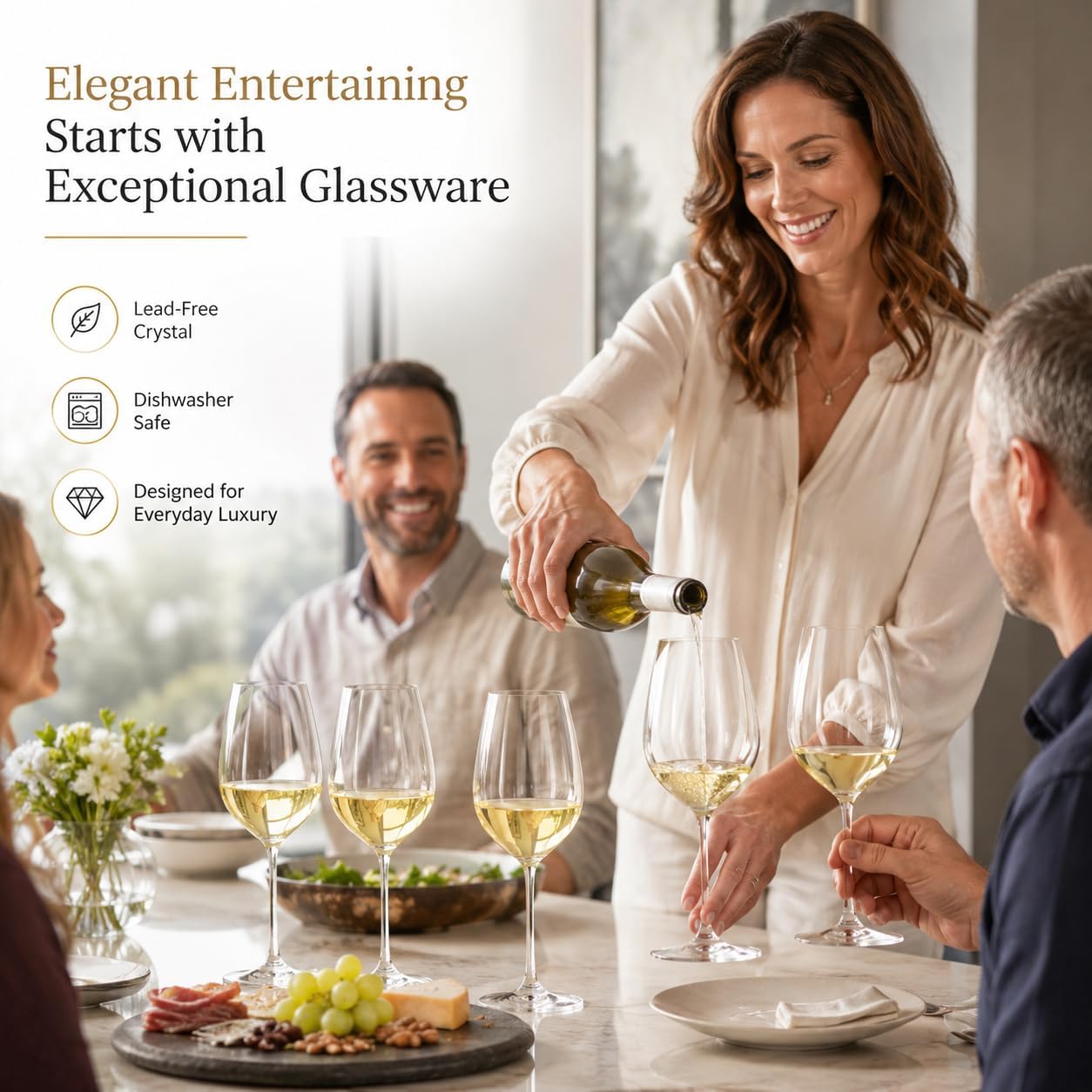 Spiegelau Salute Stemmed Red Wine Glasses, Lead-Free Crystal Wine Glasses for Pinot Noir, Cabernet, Wedding, Anniversary, Housewarming, Birthday Gifts, Elegant Glassware, Home Bar, 19.4 oz, Set of 4