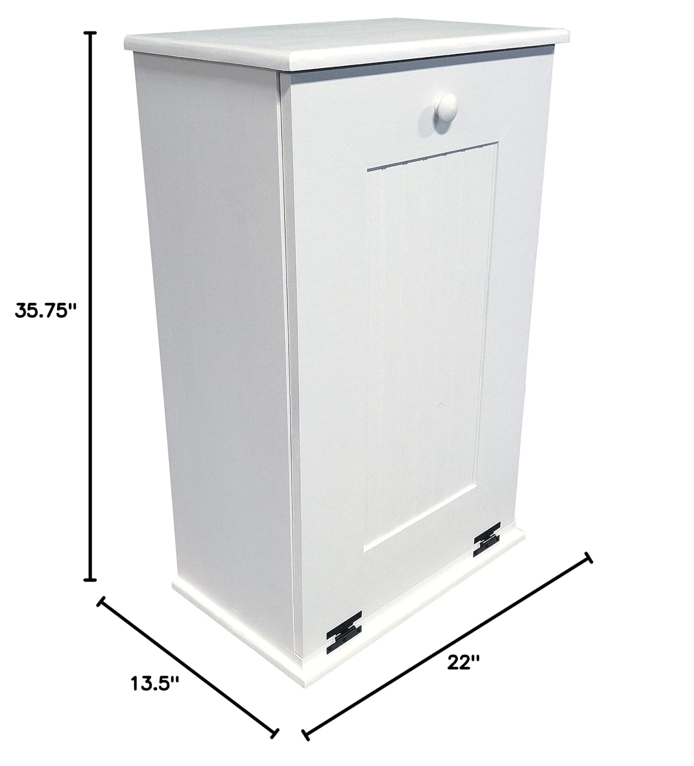 Sawdust City Tilt-Out Wooden Trash Bin Holder (Old - Black)
