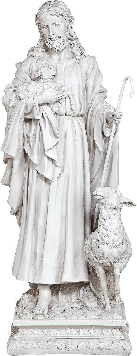 Design Toscano Anne with Young Mother Mary Holy Religious Garden Statue, 12 inches wide, 21 inches tall, Cast Stone Resin, Antique Stone Finish