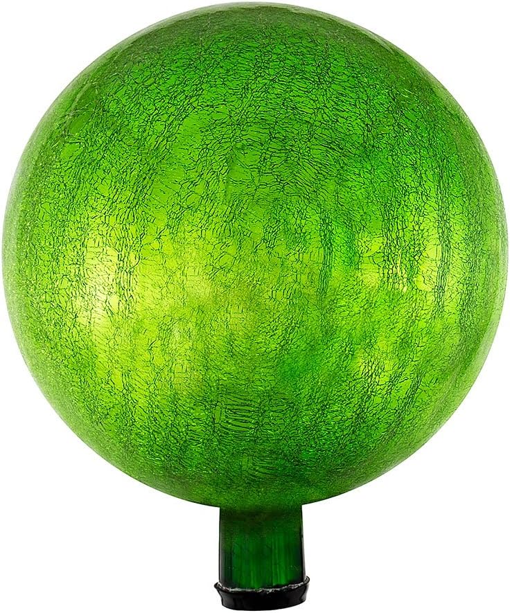 Achla Designs G10-FG-C Gazing, Fern Green 10 inch Glass Garden Globe Ball Sphere, 10
