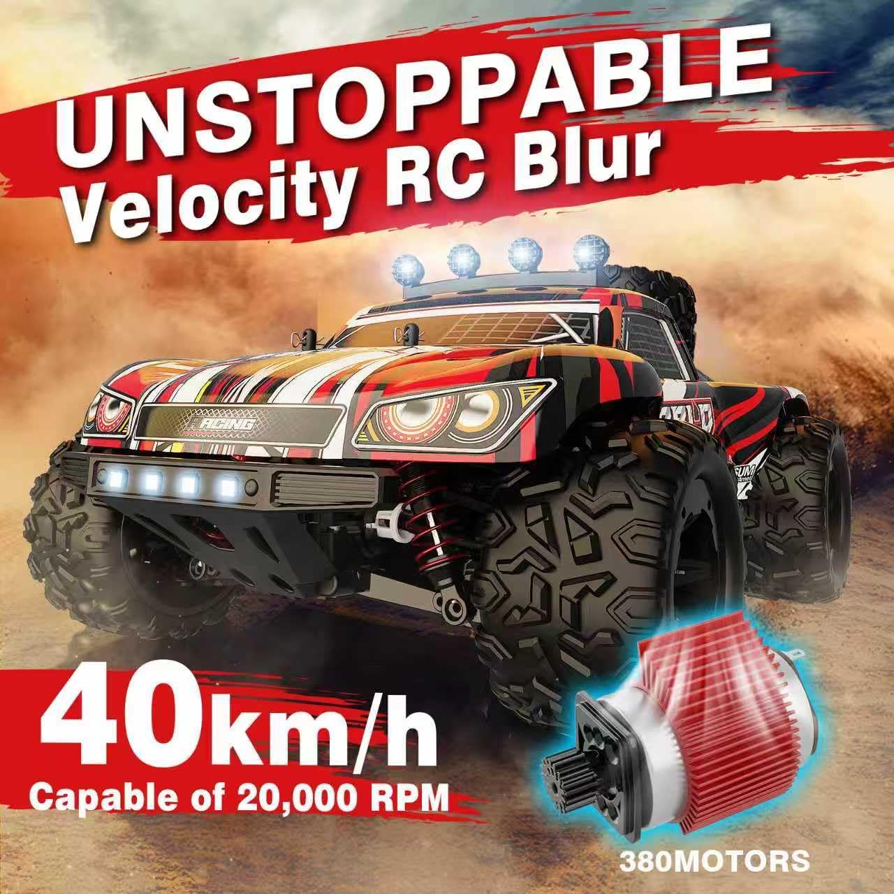 1:18 4WD RC Car 25 MPH for Teens Adults Off-Road Truck | IPX4 Waterproof, Oil-Shocks, Dual 1500mAh, 80m 2.4GHz Remote
