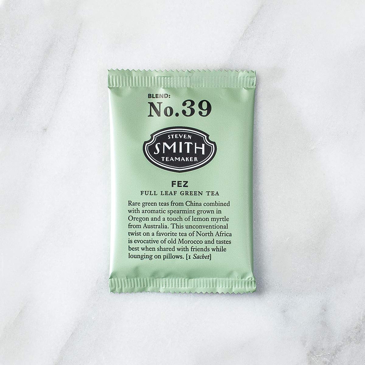 Smith Teamaker Spring Greens, Mao Feng Green Tea, 15 Sachets, 1.3oz each | Full Leaf Green Tea, Caffeinated, Sugar Free, Sustainably Grown, Plant Based Sachets, Microplastic-Free