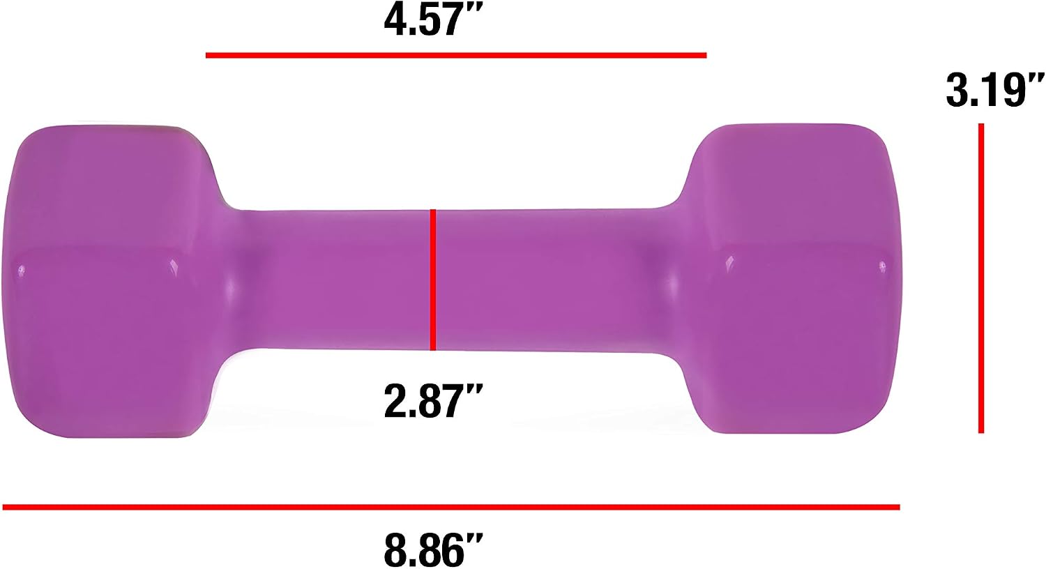 CAP Barbell Vinyl Coated Dumbbell | 1-15 LB Single or Pair