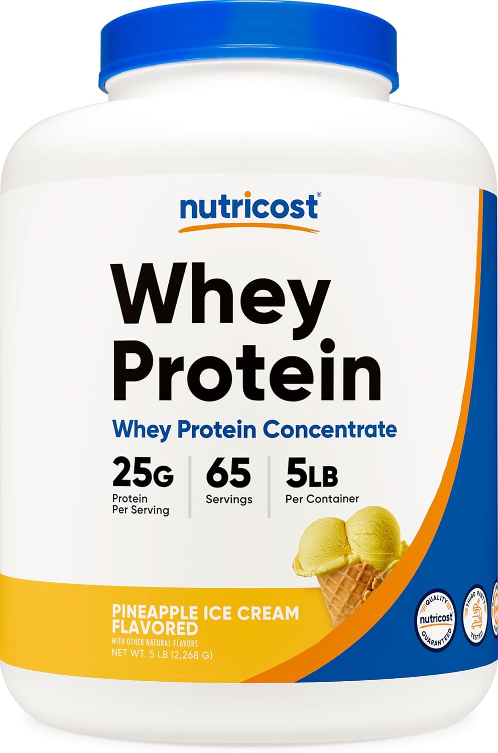 Nutricost Whey Protein Concentrate Powder (Unflavored) 2LBS, Gluten Free | GMO-Free