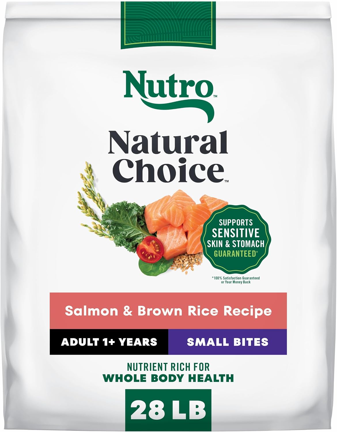 Nutro Natural Choice Small Bites Dry Dog Food, Lamb & Rice, 5 lb | Non-GMO, Real lamb #1 ingredient, no corn, wheat, soy, crafted in USA, supports energy, bones, muscles, dental health, skin