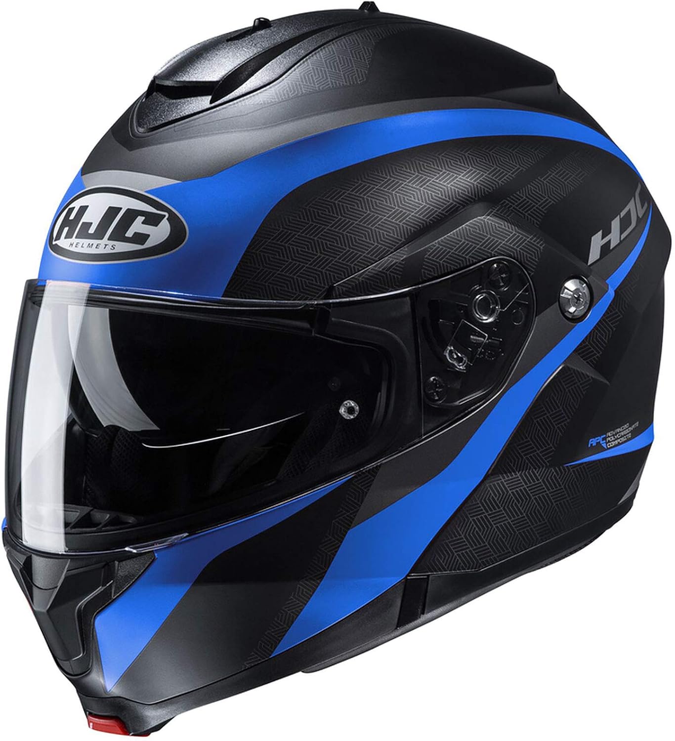 HJC i91 Solid Modular Motorcycle Helmet with HJ-33 Pinlock Shield, DOT Approved (Semi Flat Black, Medium)