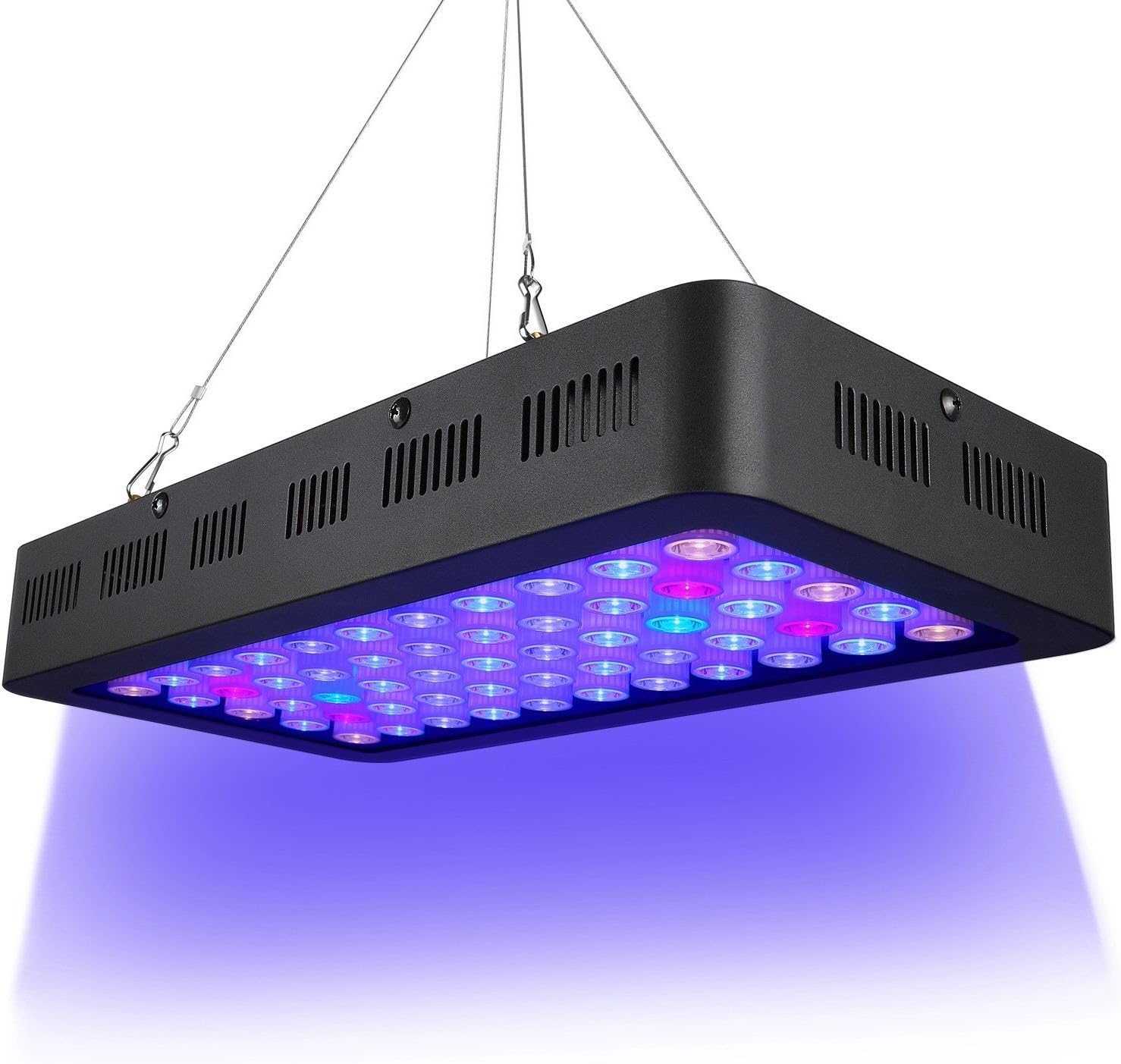 ARKNOAH LED Aquarium Light 165W, Full Spectrum Dimmable | Adjustable Brightness 10-100% for Fresh and Saltwater Tanks