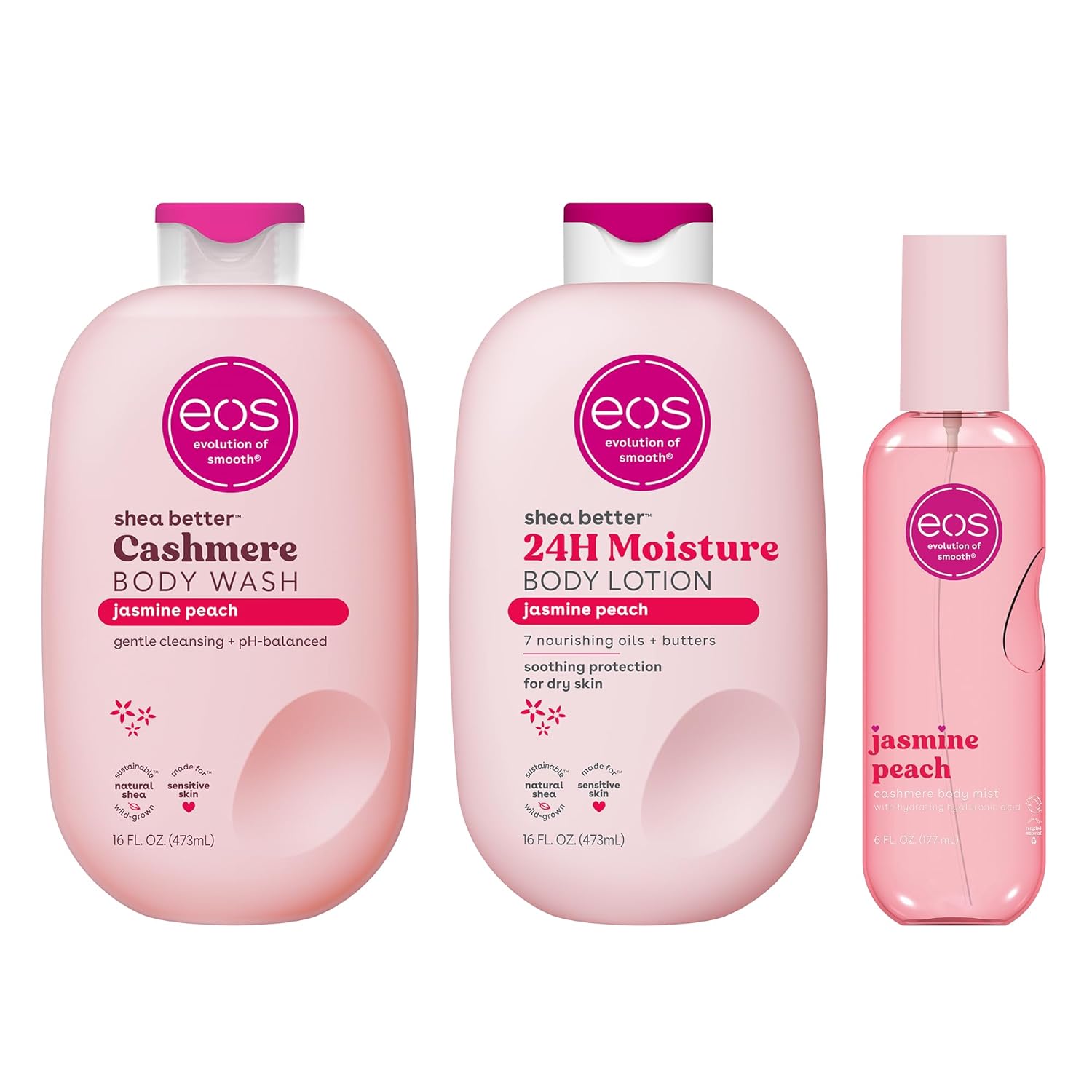 eos Shea Better 24H Moisture Body Lotion- Pomegranate Raspberry, 16 fl oz