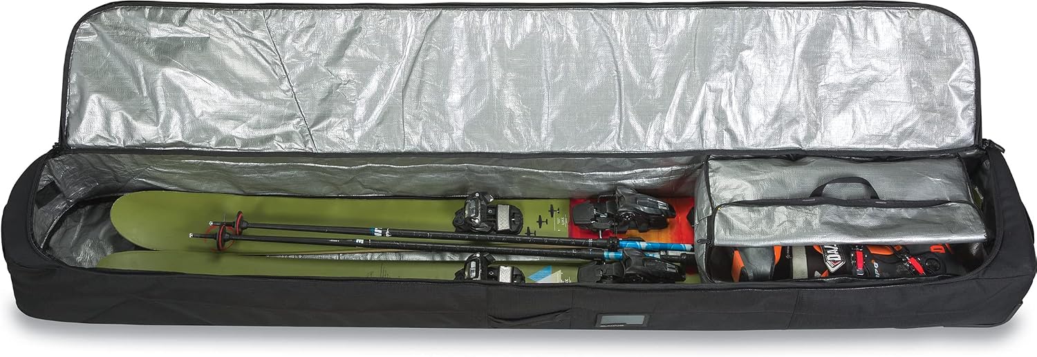 Dakine Fall Line Ski Roller Travel Bag - Black, 175CM