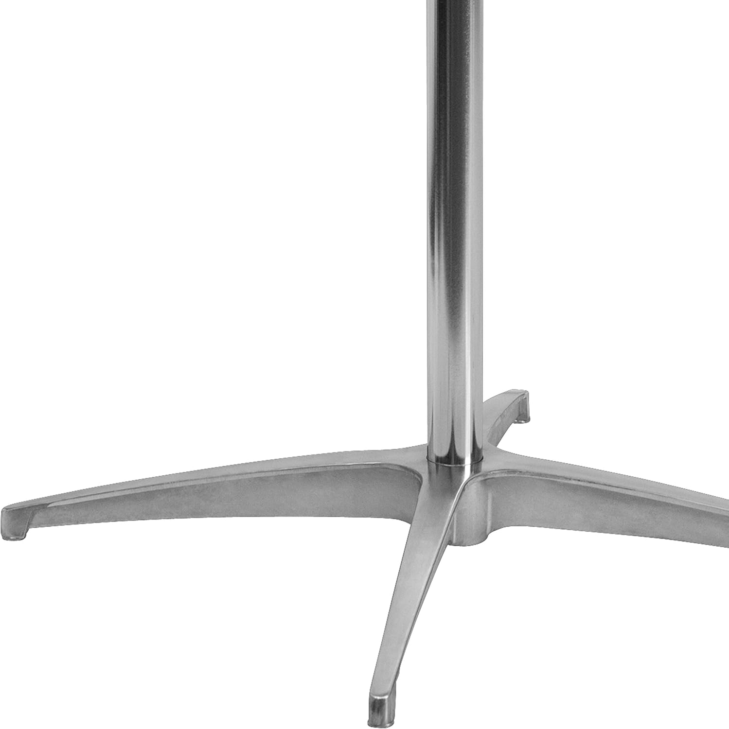 Flash Furniture Lars 24" Round Wood Cocktail Table with 30" and 42" Adjustable Columns, Adjustable Bar Height, for Events or Home Use