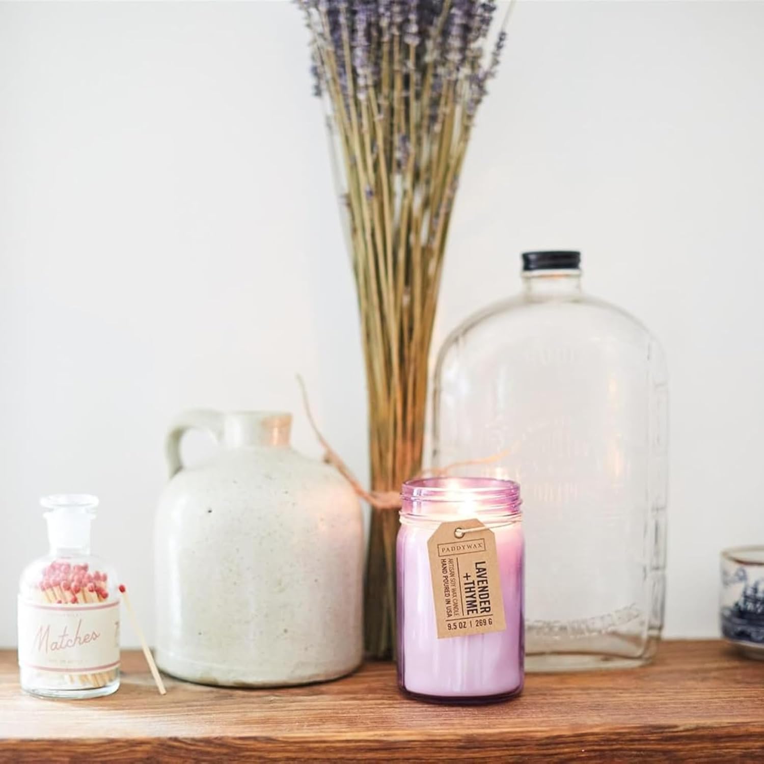 Paddywax Relish Soy Wax Artisan Candle, Balsam + Fir, 9.5 oz | Scented Candle in Glass Jar with Lid