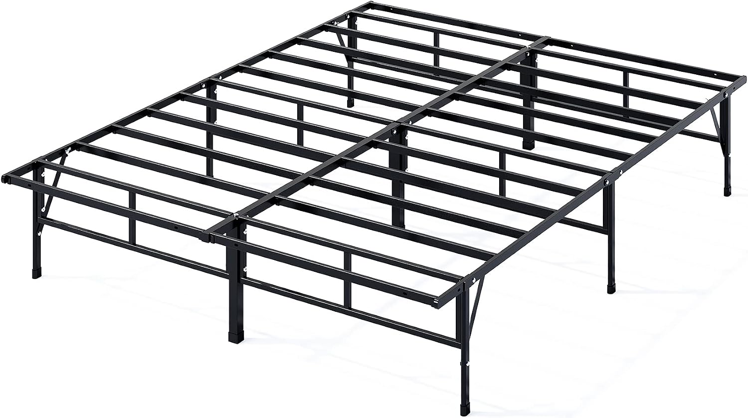 ZINUS SmartBase Compack Mattress Foundation, 14 Inch Metal Bed Frame, No Box Spring Needed, Sturdy Steel Slat Support, Full